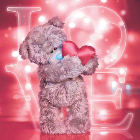 3D Holographic Tatty Teddy with Heart Me to You Bear Card £2.99